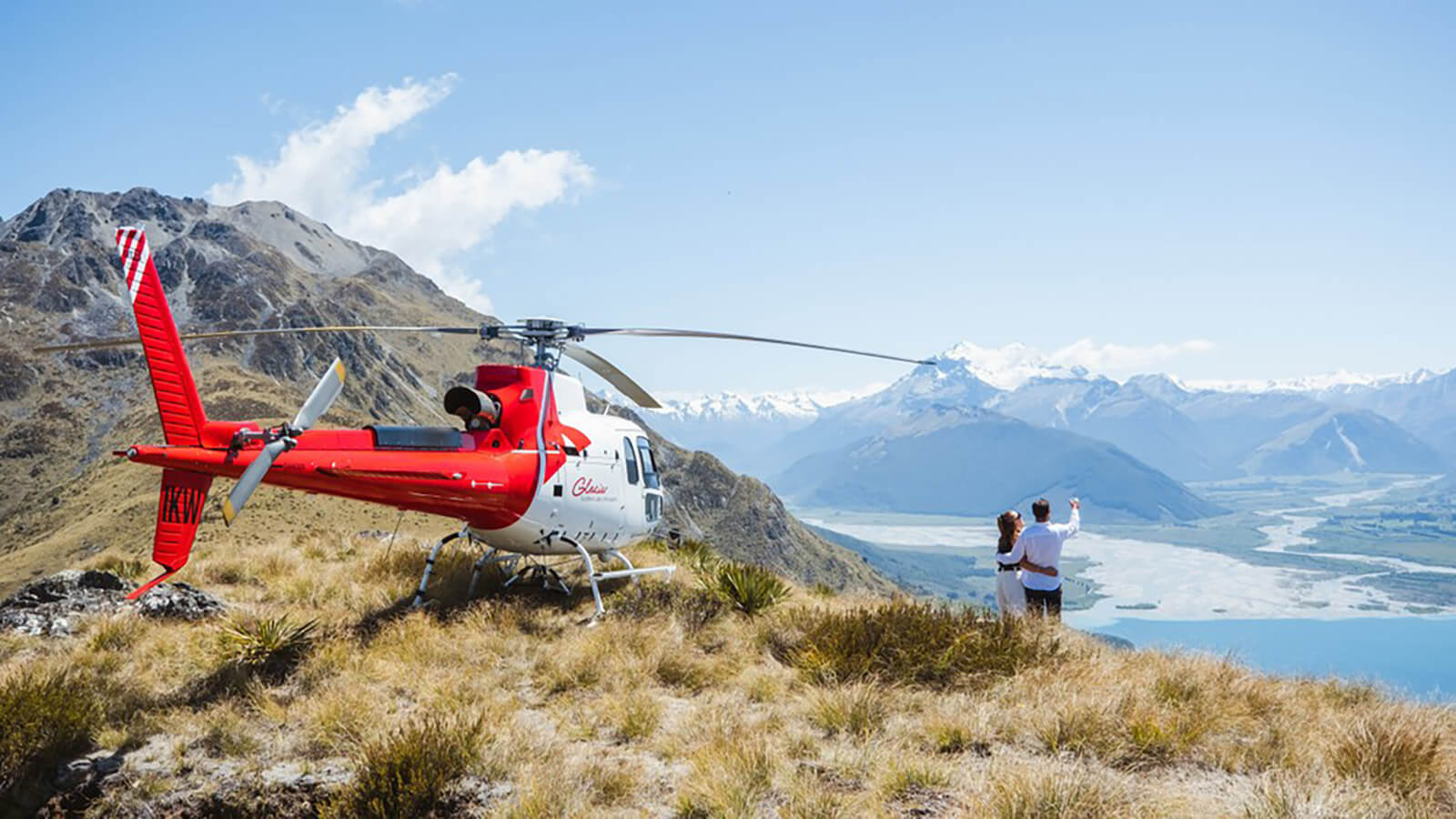 LOTR-Heli-Glacier LOTR helicopter tour on top of mountain
