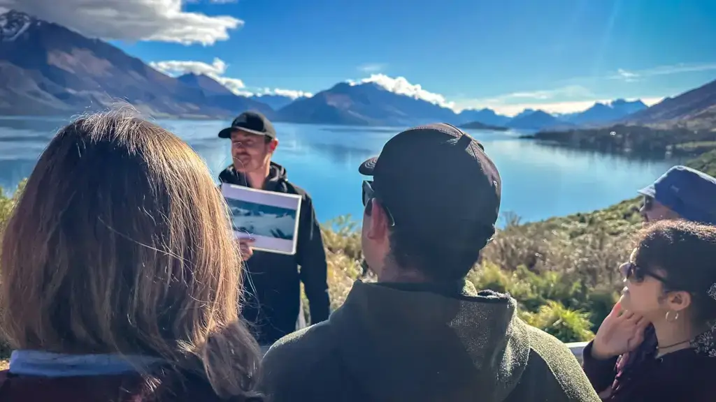 private-tour-full-day Tour guide showing tourists scenic LOTR film location